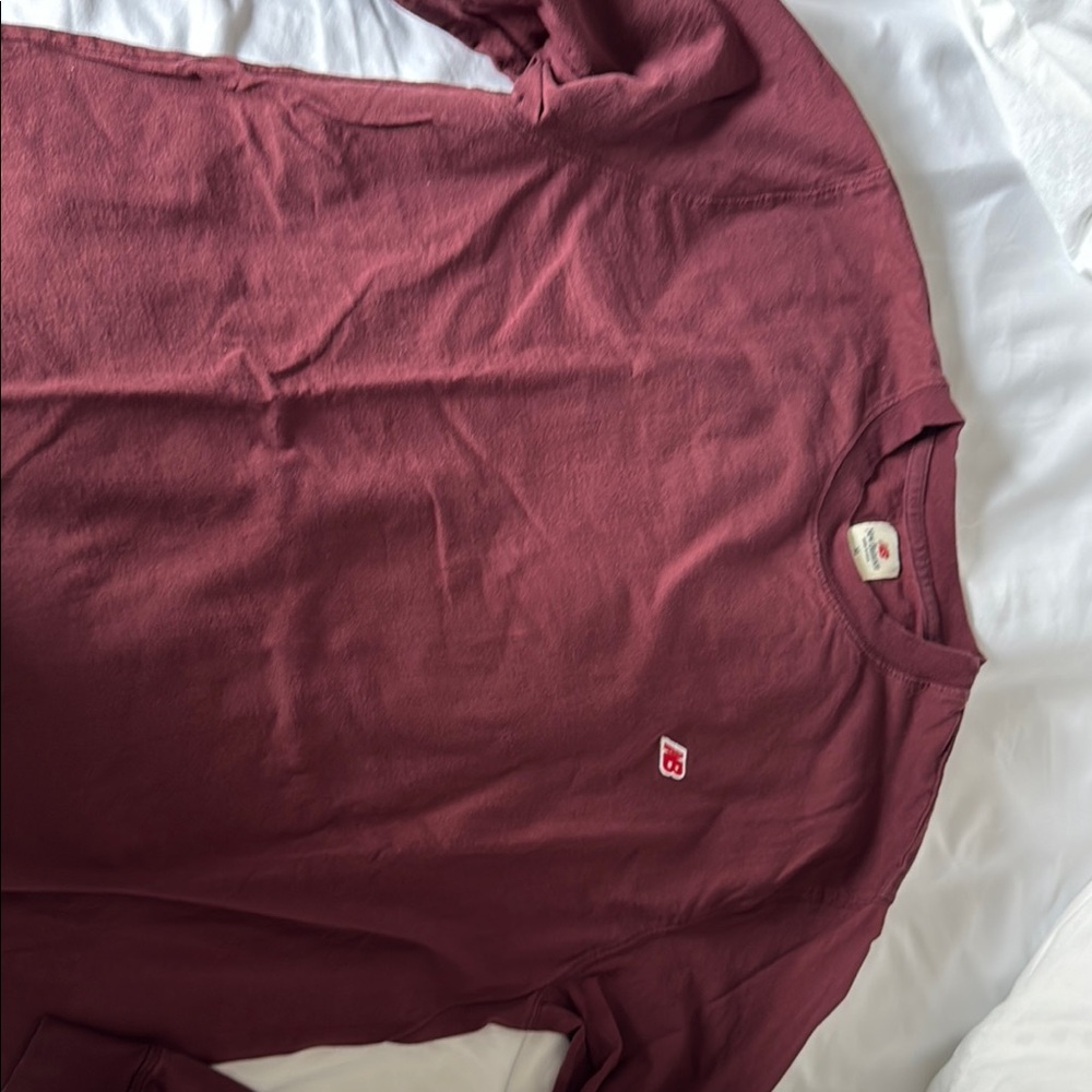 Burgundy Long Sleeve Shirt